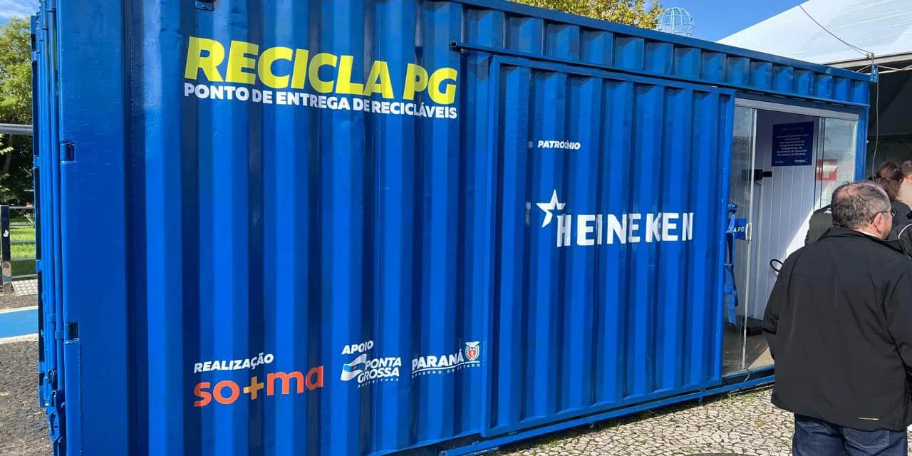 Com contêineres inteligentes, Recicla Paraná chega a Ponta Grossa, nos Campos Gerais