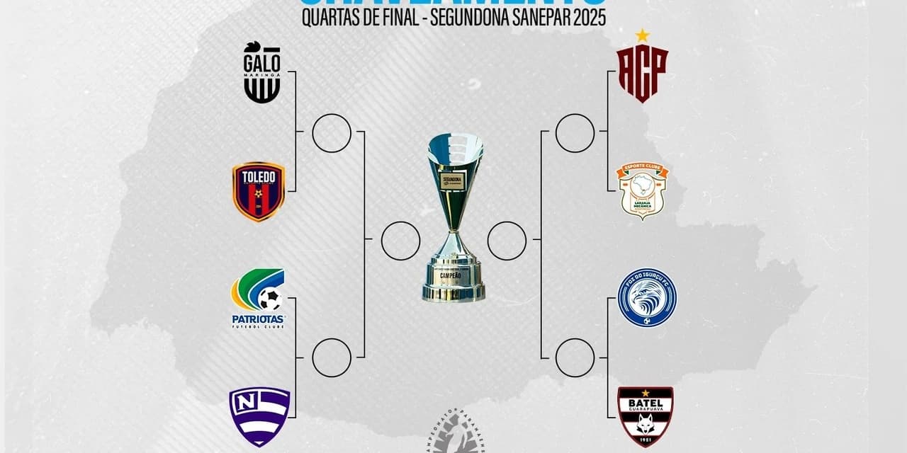 Confira a tabela das quartas de final da Segundona Sanepar 2025