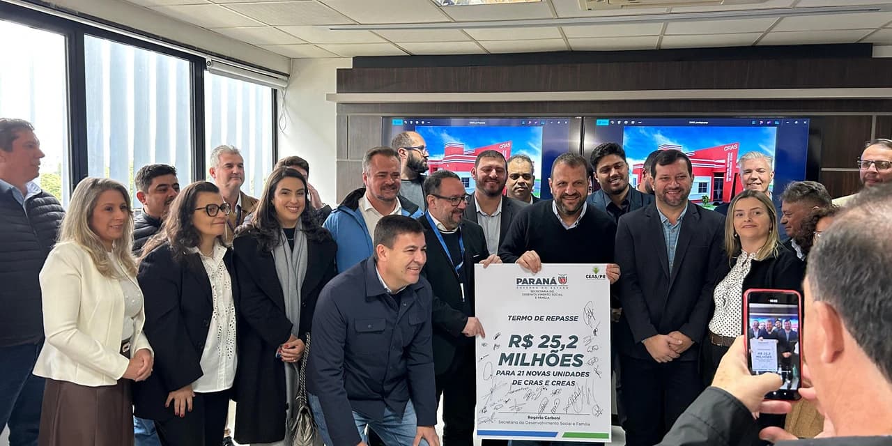 Investimento de R$ 25,2 milhões fortalece assistência social em 21 municípios do Paraná