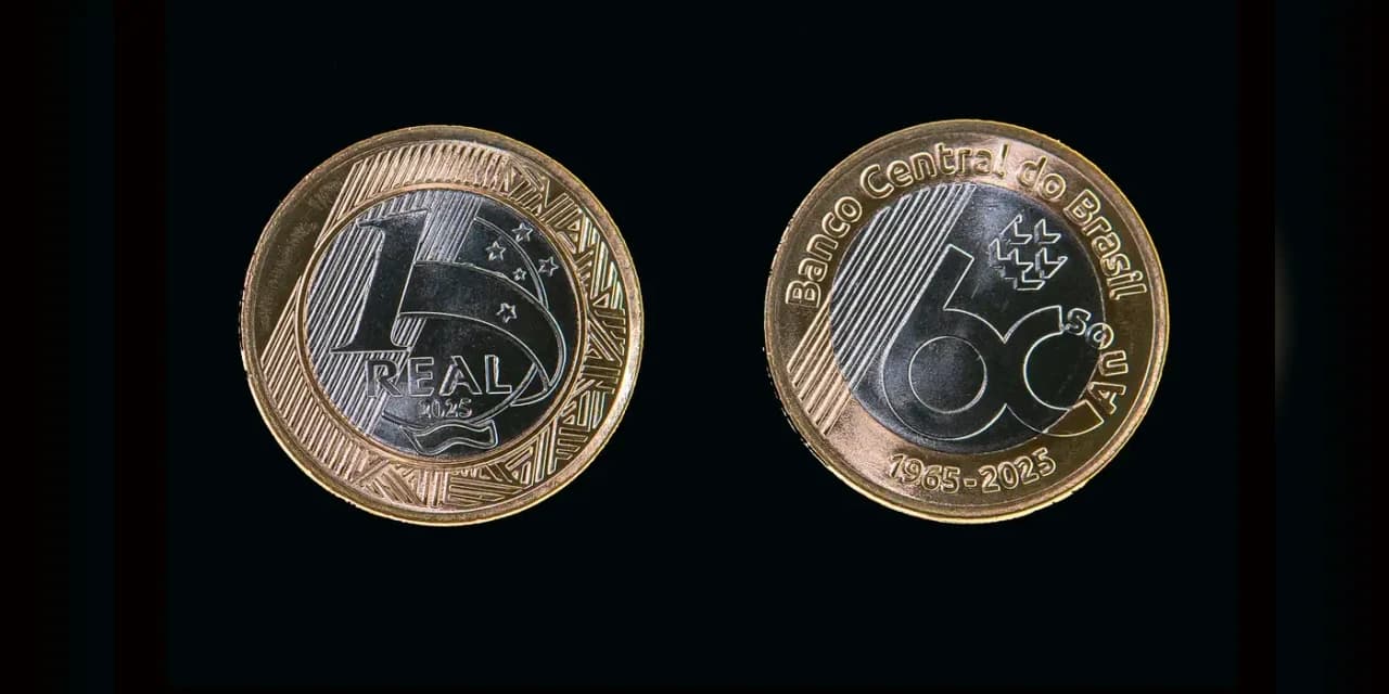 Banco Central lança moeda comemorativa de R$ 1 pelos 60 anos do órgão