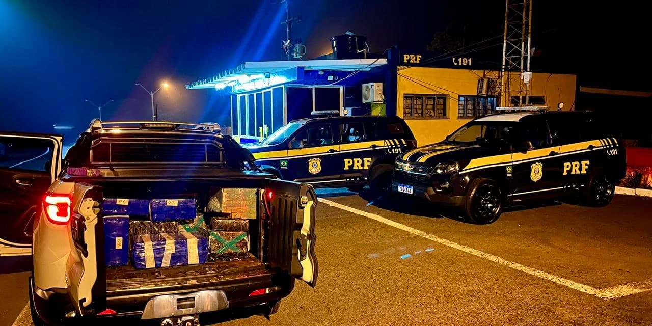 PRF apreende mais de 400 quilos de maconha, em Guarapuava
