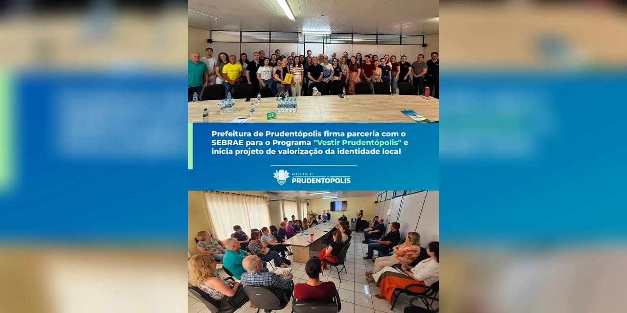 Prefeitura de Prudentópolis oficializou, por meio de contrato assinado com o SEBRAE, o início do Programa "Vestir Prudentópolis".