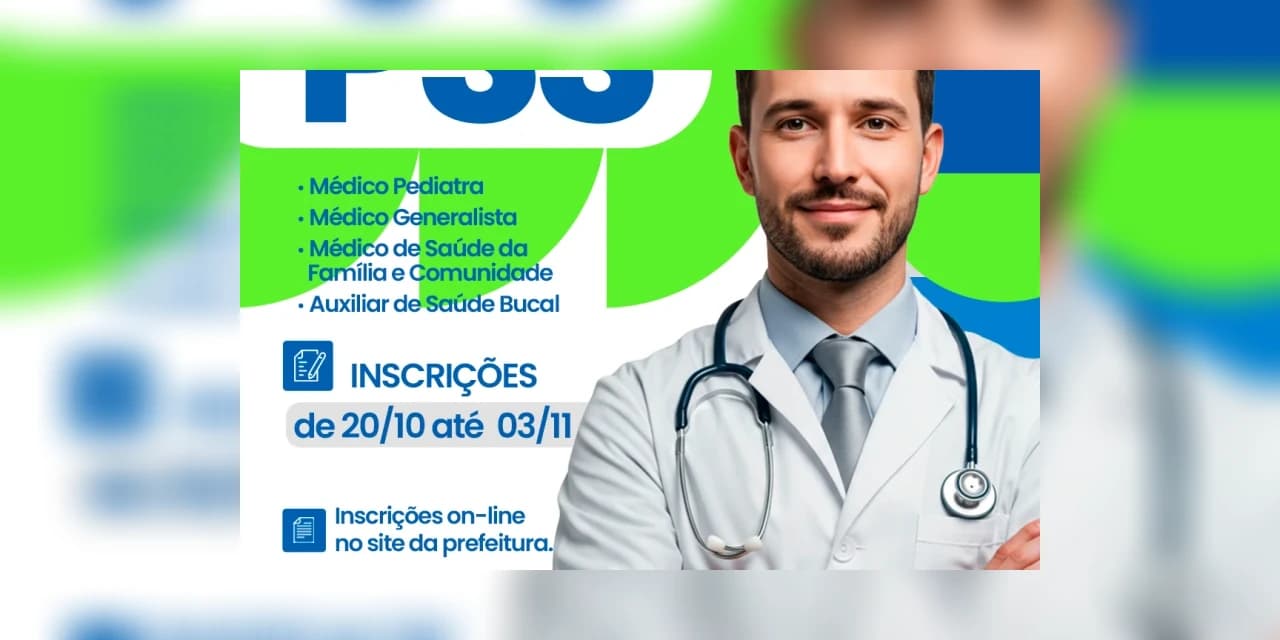 Município de Prudentópolis abre inscrições para o processo seletivo simplificado na Saúde
