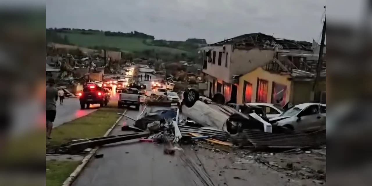 Tornado deixa cinco mortos e 130 feridos em Rio Bonito do Iguaçu