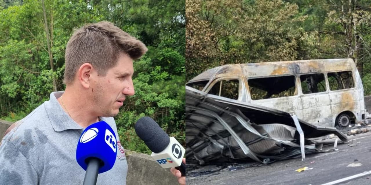 Motorista da van que transportava famílias de Prudentópolis relata o desespero ao salvar crianças do fogo