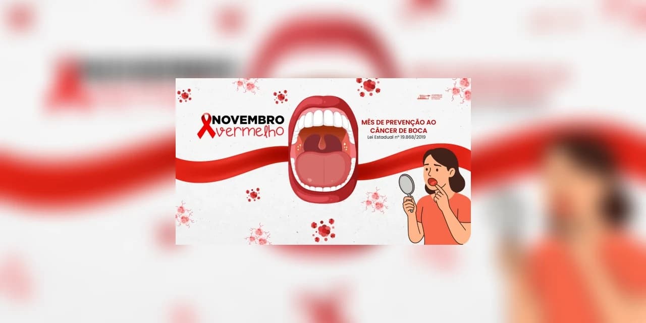 Novembro Vermelho alerta para prevenção e diagnóstico precoce do câncer de boca no Paraná