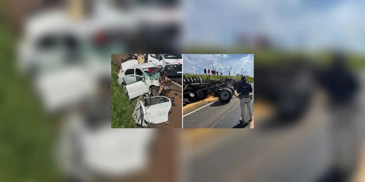 Acidente na BR-277 em Guarapuava deixou cinco pessoas lesionadas