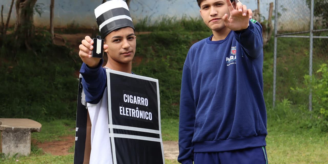 Escola estadual conquista prêmio com vídeo sobre riscos dos cigarros eletrônicos