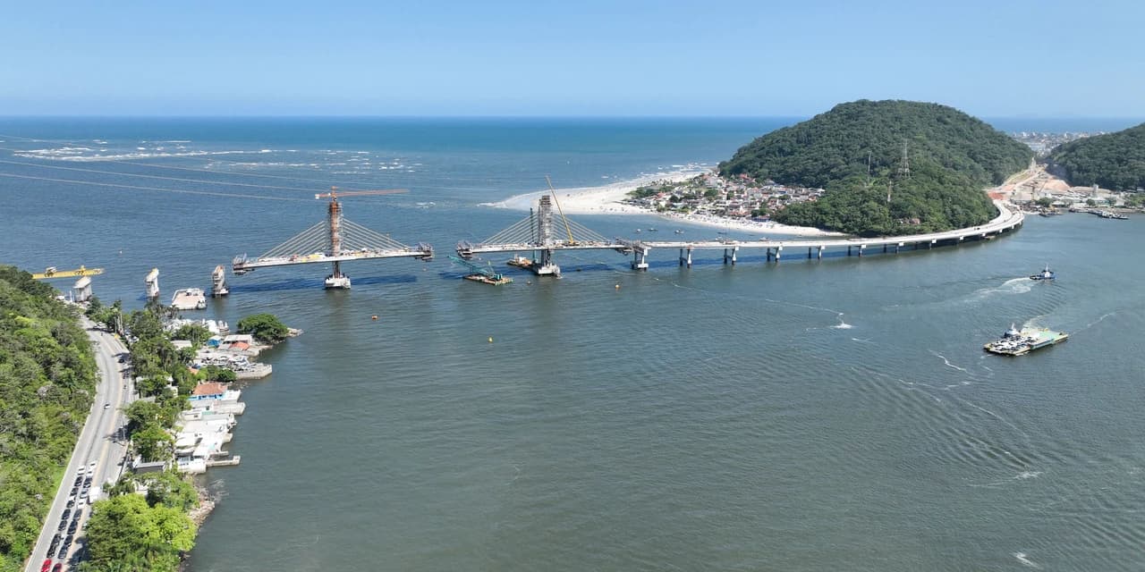 Ponte de Guaratuba alcança 88% de execução com a conclusão de todas as estacas