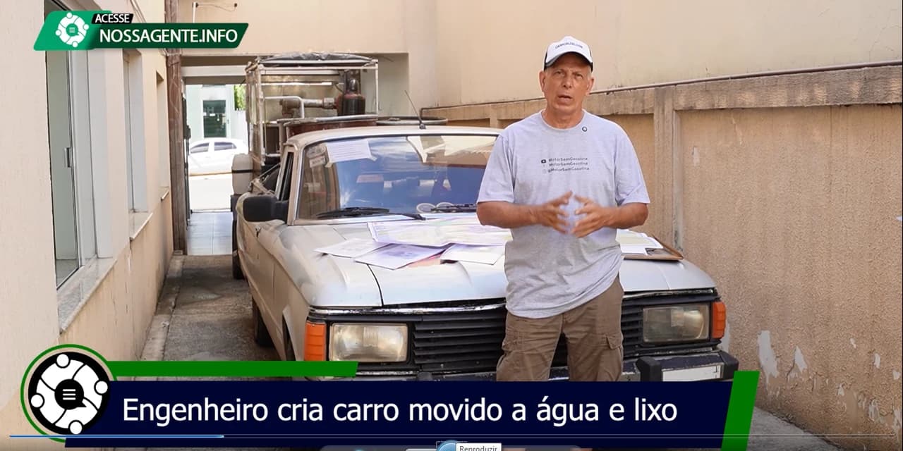 Carro movido a lixo do engenheiro argentino Edmundo Ramos passou por Prudentópolis