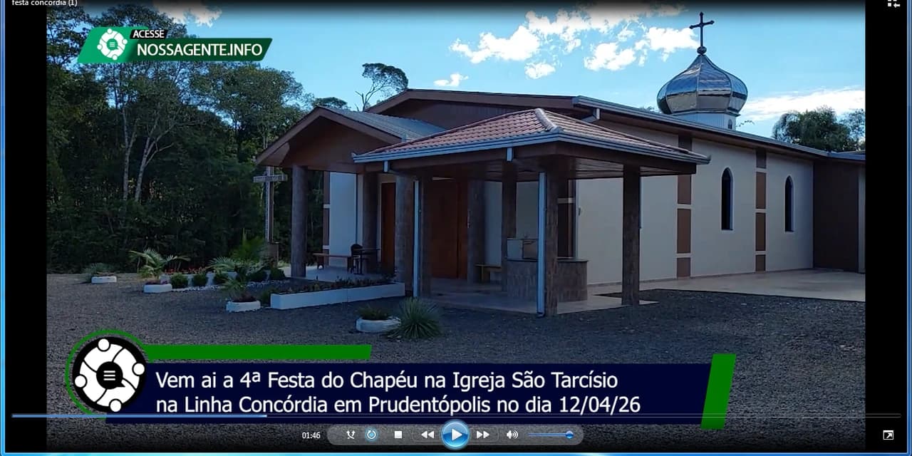 Vem ai a 4ª Festa do Chapéu na Igreja São Tarcísio na Linha Concórdia em Prudentópolis no dia 12/04/26