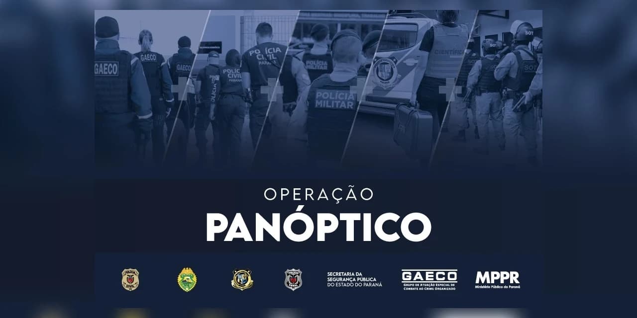 Gaeco deflagra operação contra o crime organizado em Prudentópolis e mais 33 municípios