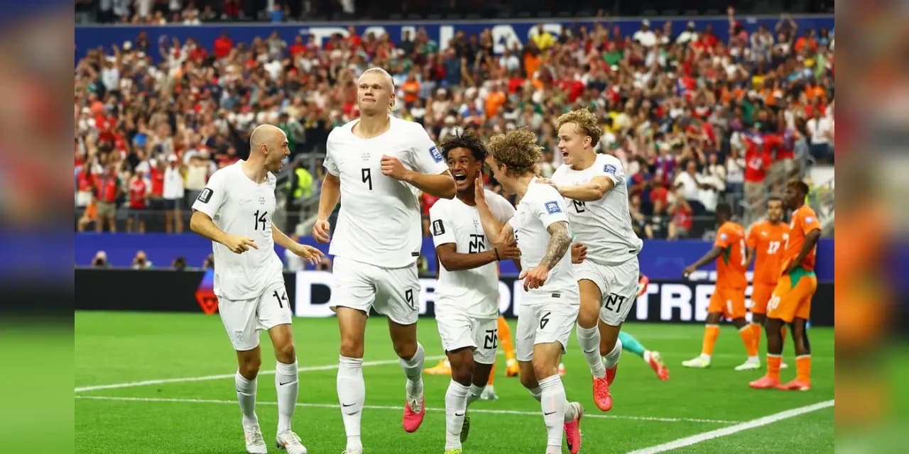 Haaland decide, Noruega vence Costa do Marfim e vai pegar o Brasil
