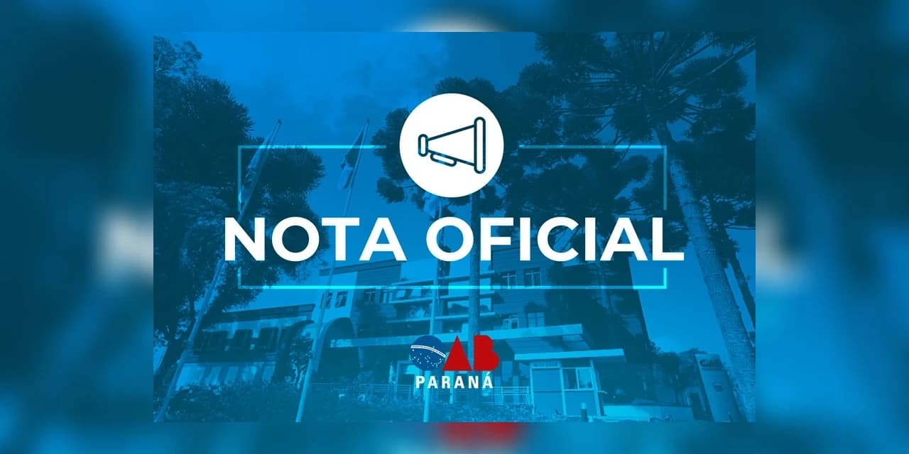 Nota oficial OAB Paraná: Pelo afastamento de Moraes e pela suspeição de Gonet