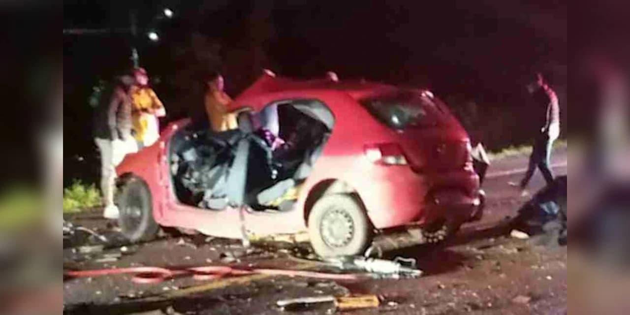 Cinco pessoas de uma mesma família morreram após um grave acidente na noite desse domingo (25), na BR-373, em Candói.