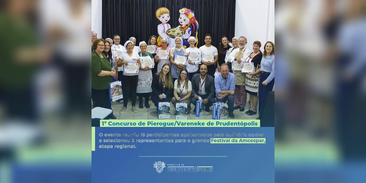 1º Concurso de Pierogue/Vareneke de Prudentópolis celebra a tradição e a gastronomia eslava
