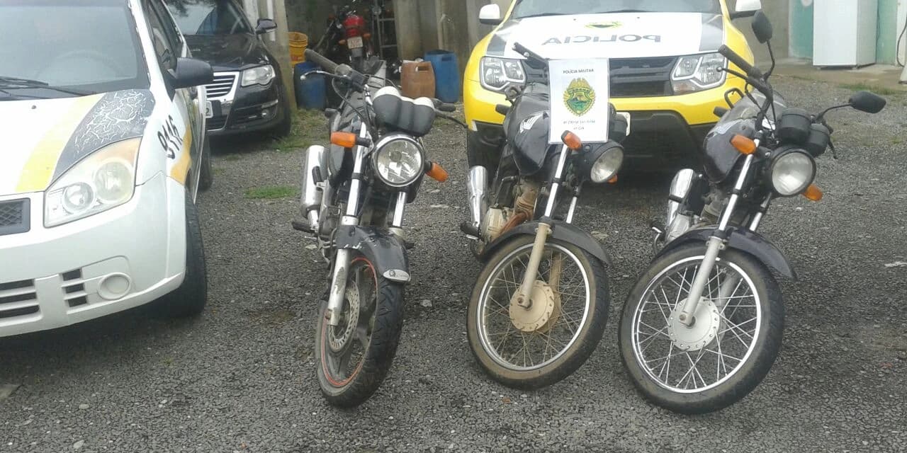 Após dois roubos, Polícia Militar recupera motos e prende um dos autores, em Prudentópolis