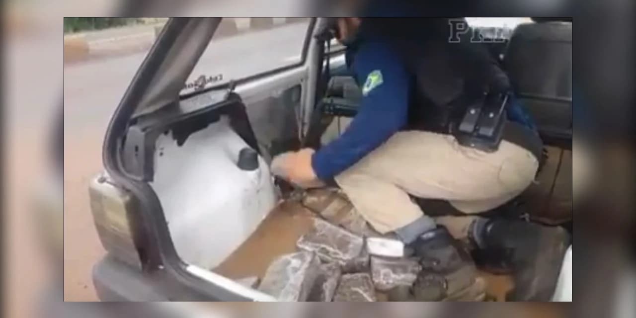 PRF apreende 38 kg de maconha em Céu Azul