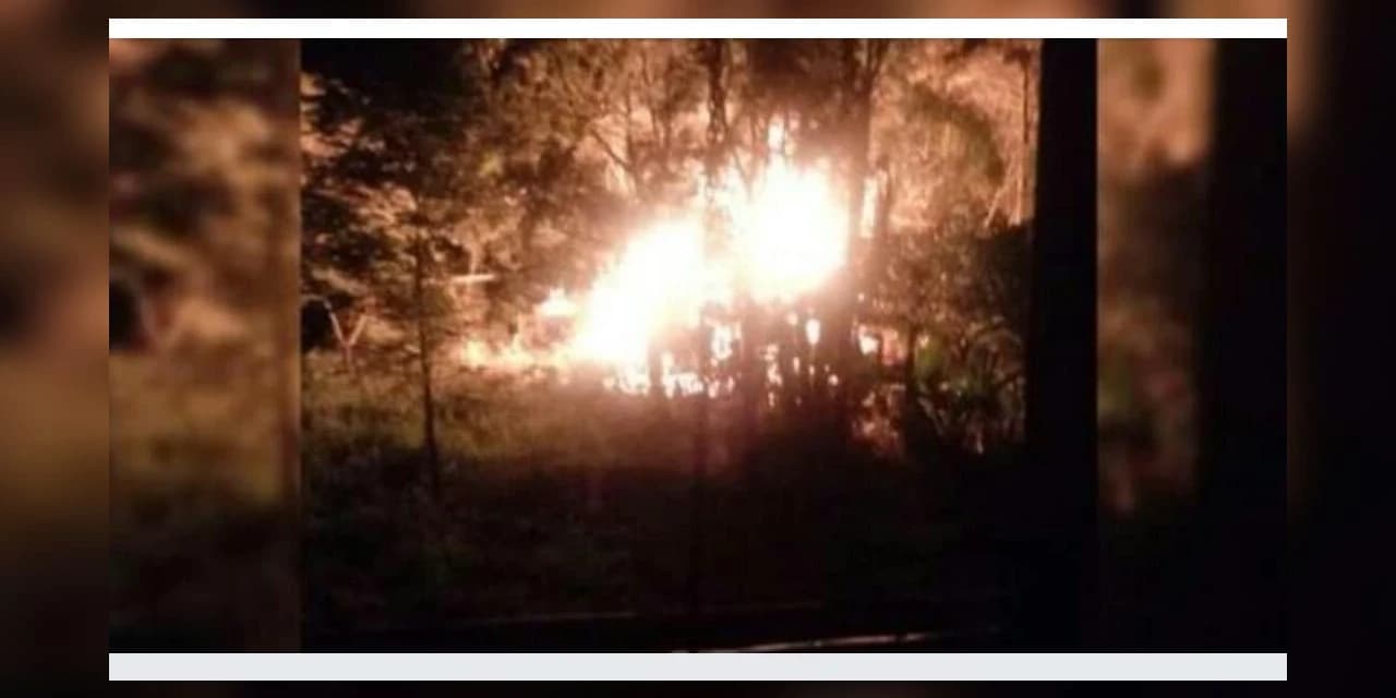Homem morre carbonizado enquanto dormia após sua casa pegar fogo em Verê