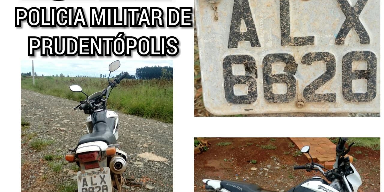 Moto roubada na sexta foi recuperada no meio da tarde desta segunda