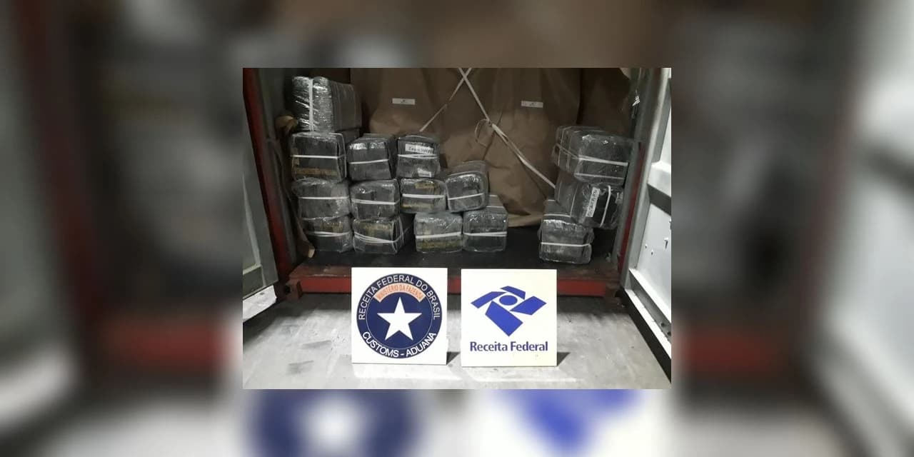 Receita Federal apreende 834 quilos de cocaína em contêiner no Porto de Paranaguá