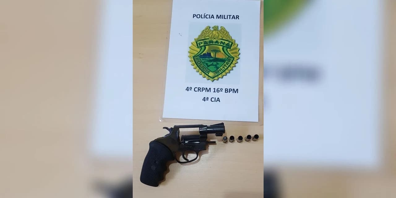 Homem é preso após trocar tiros com a PM depois assalto no Interior de Prudentópolis