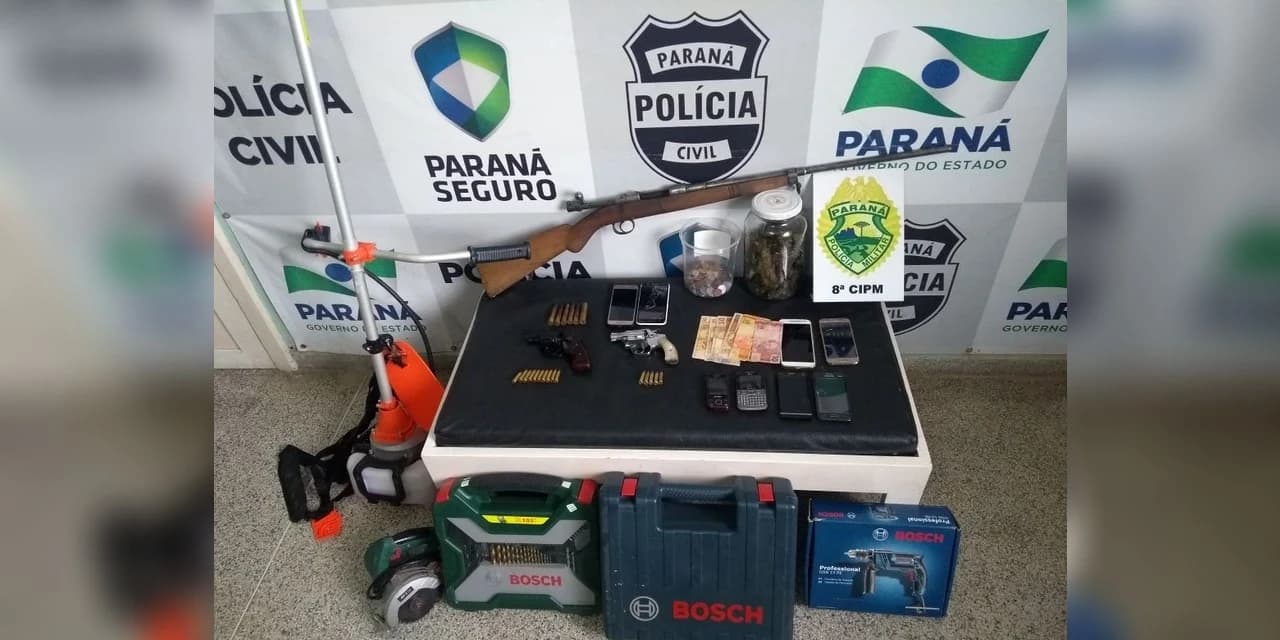 Em operação conjunta PM e PC cumprem mandados de busca e apreensão na área rural e urbana do município de Imbituva