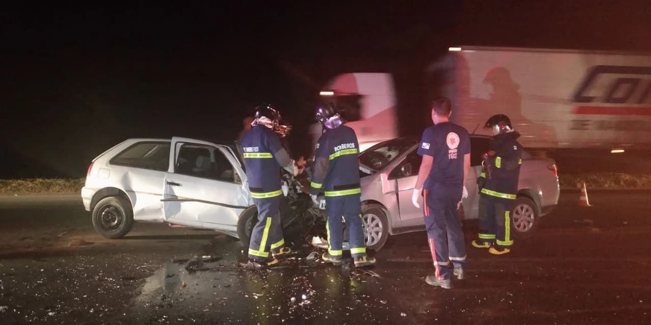 Duas pessoas ficam gravemente feridas em acidente no Contorno Norte de Curitiba