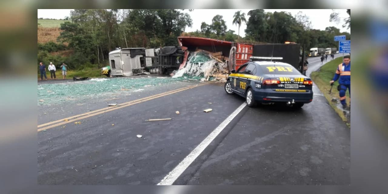 Acidente grave interdita BR-277 nas proximidades do km 248 em Irati