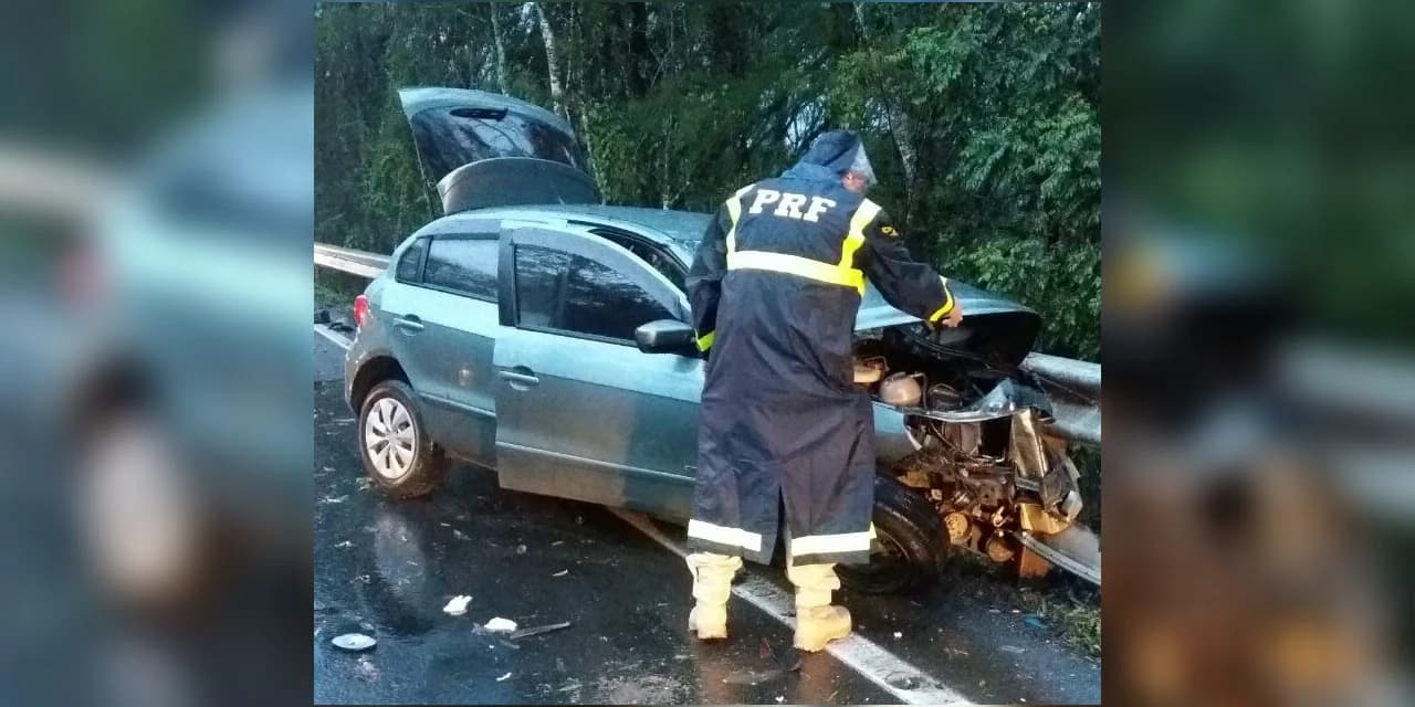 Acidente entre dois veículos deixa 1 morto e 5 feridos em Guamiranga