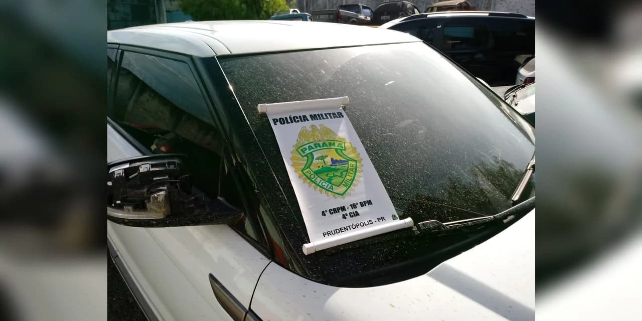 PM de Prudentópolis recupera veículo usado em tentativa de assalto à carro forte na BR-277