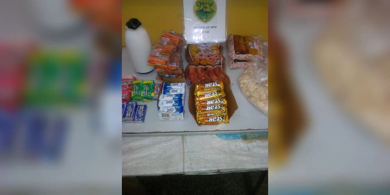 Polícia militar prende homem em flagrante por furto