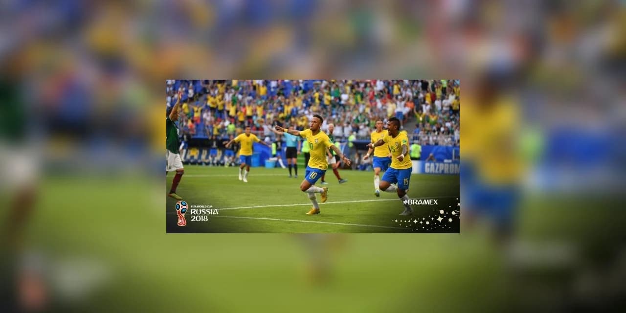 Brasil derrota o México por 2 a 0 e avança às quartas de final da Copa do Mundo