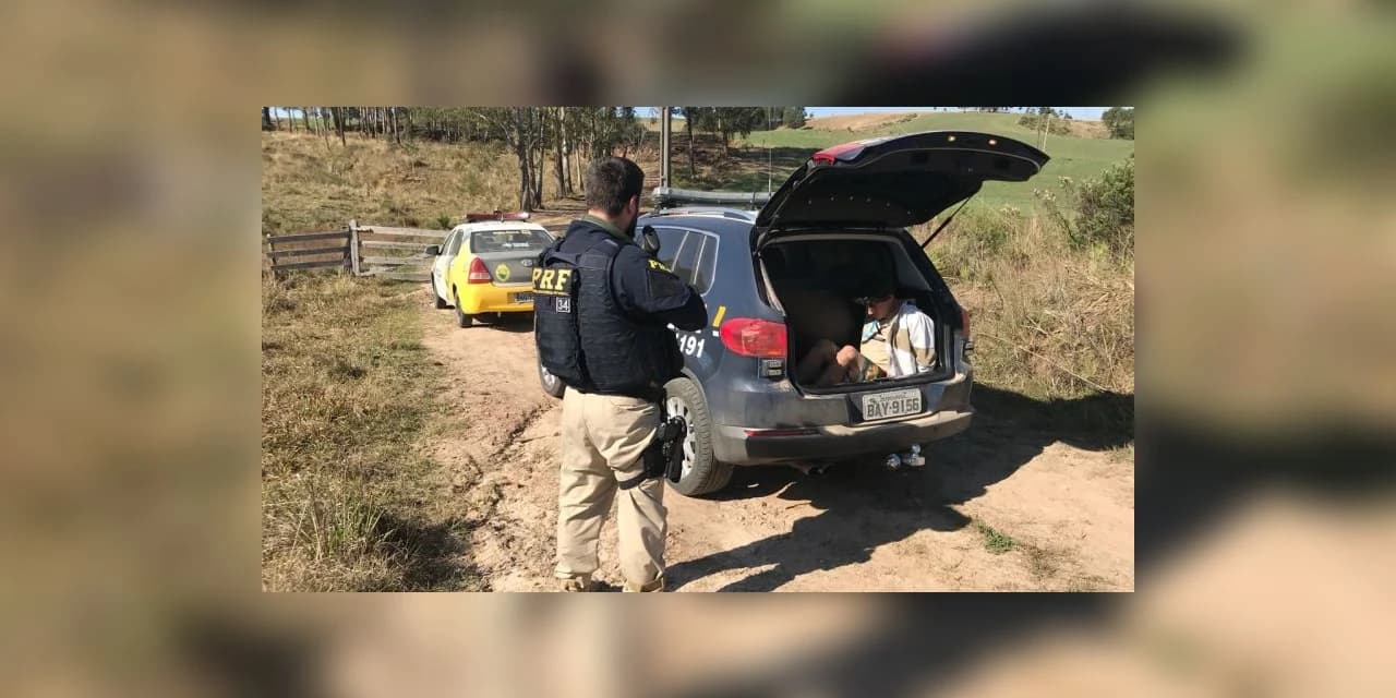 Em operação conjunta, PRF e PM prende homem com ligação a assaltos à pedágio