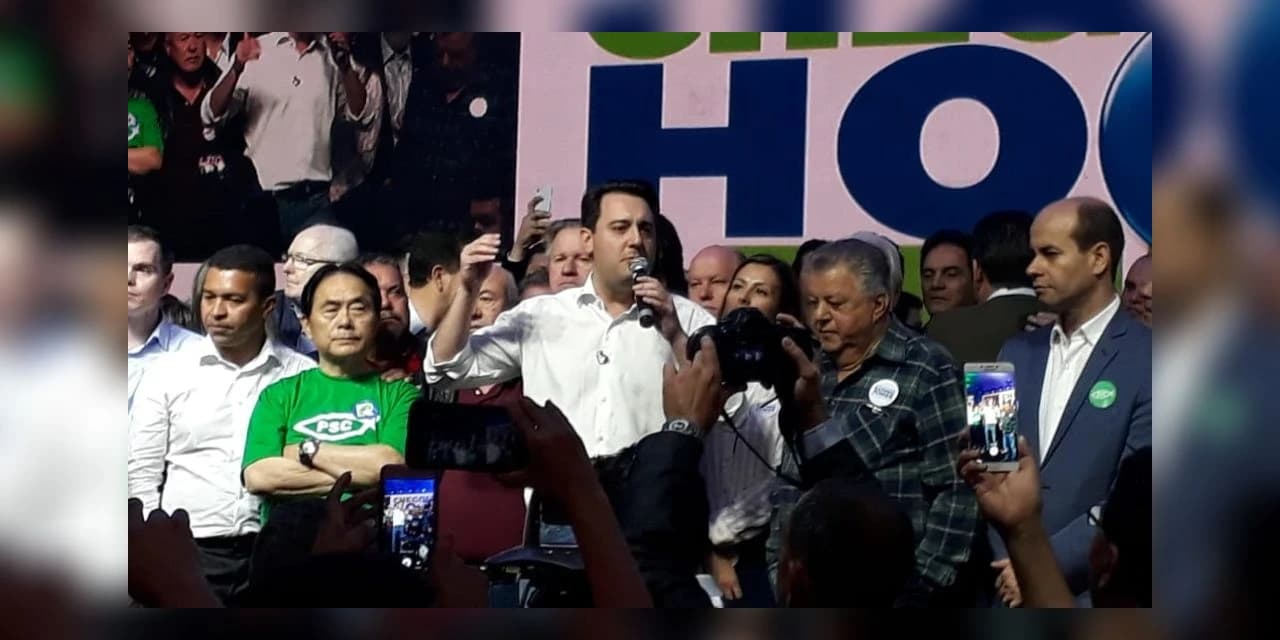 PSD e mais seis partidos oficializam Ratinho Junior como candidato ao Governo