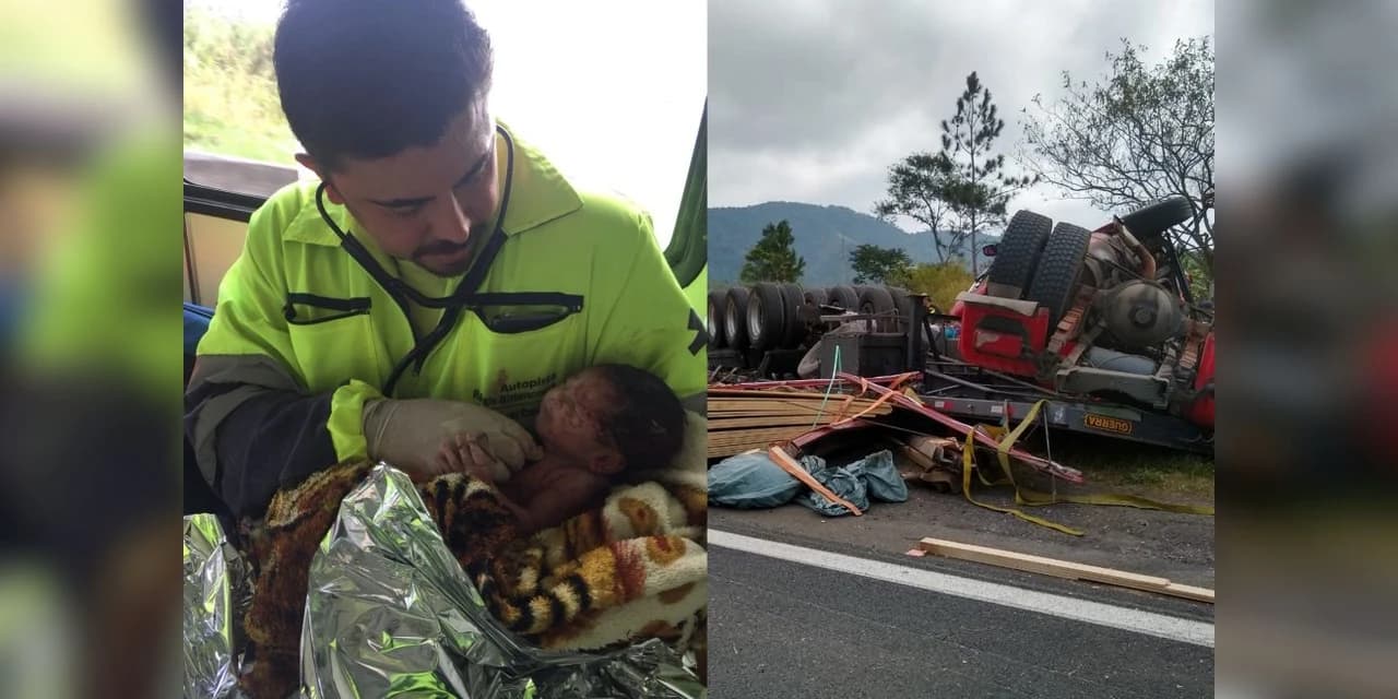 Mãe morre após ser jogada para fora de caminhão e bebê nasce por ‘milagre’ na BR-116