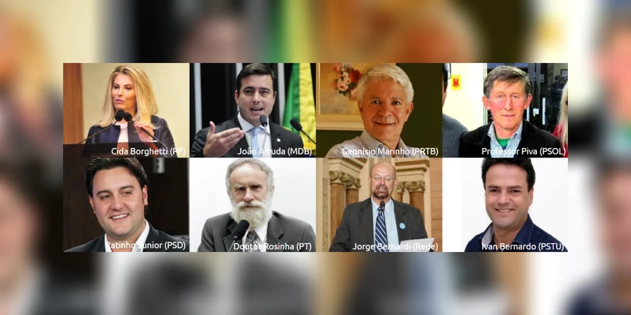 Paraná tem oito candidatos ao governo e 13 ao senado