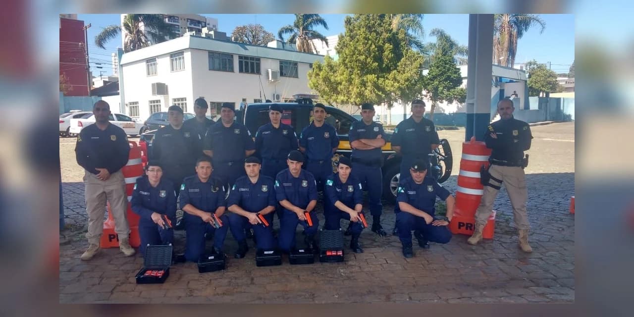 Policia Rodoviária Federal auxilia na capacitação da Guarda Municipal de Irati