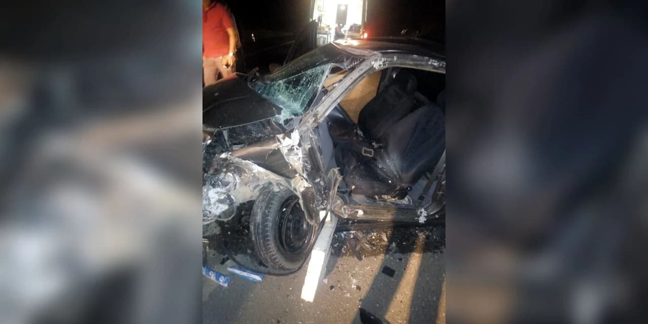 Acidente grave na BR-373 na região de Manduri, deixa motorista gravemente ferido