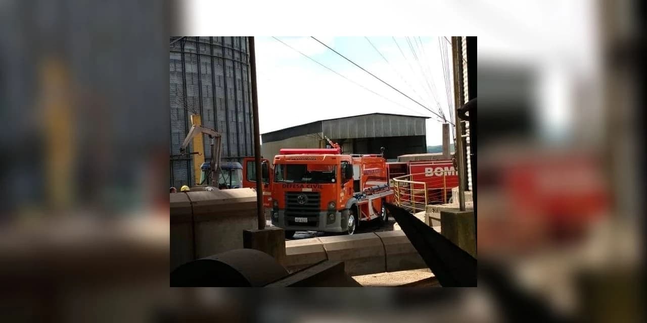 Incêndio em secador de grãos de Imbituva movimentou bombeiros da região