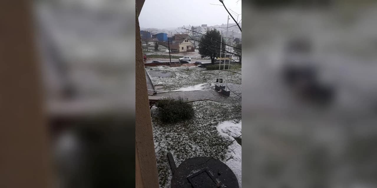 Prefeitura de Turvo decreta estado de calamidade pública após chuva de granizo