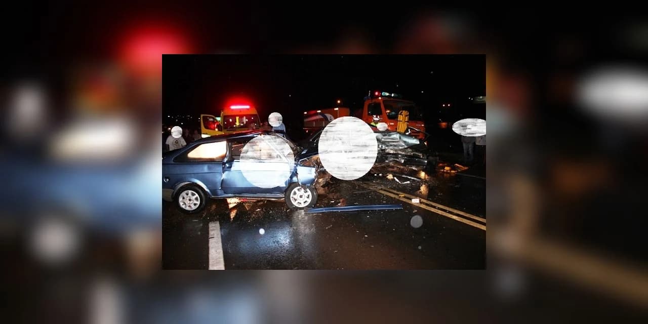 Dois morrem em grave acidente na BR 277 em Laranjeiras do Sul