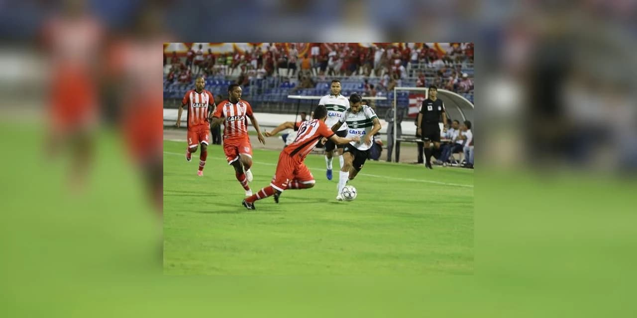 Coxa sai na frente, cede pressão e sofre empate diante do CRB no estádio Rei Pelé