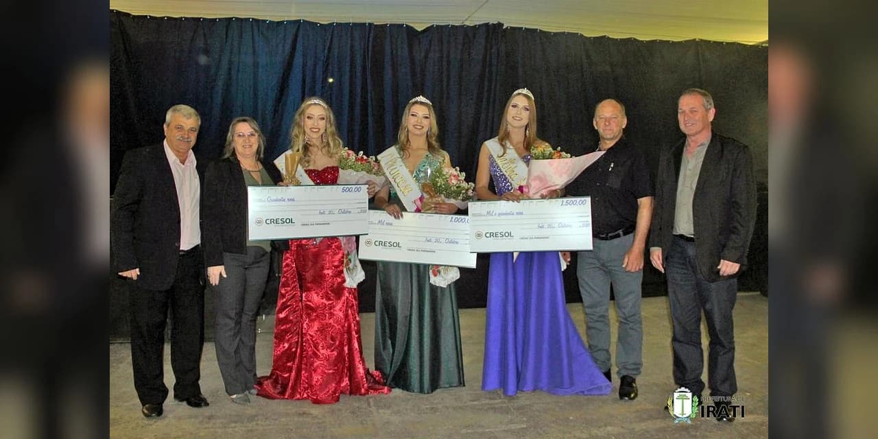 Rainha e Princesas da Festa do Pêssego de Irati são eleitas