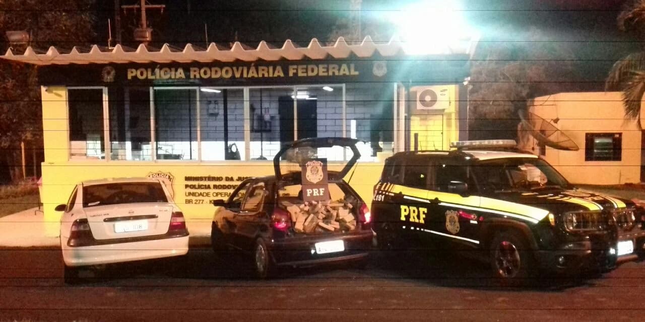 BR 277: PRF apreende 128 Kg de maconha em Irati