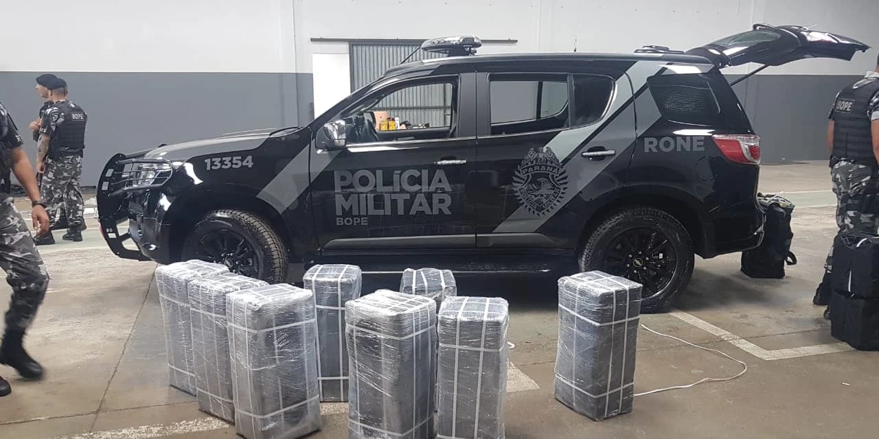 Polícia apreende carga de 1,2 tonelada de cocaína, avaliada em R$ 60 milhões