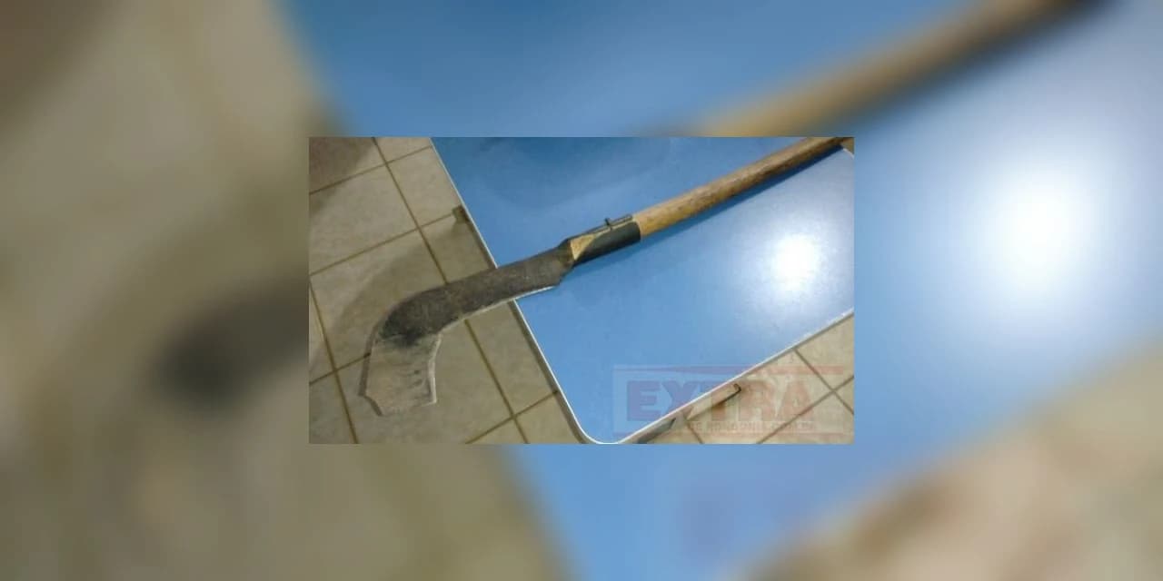 Homem armado com foice ameaça morador de Guamiranga