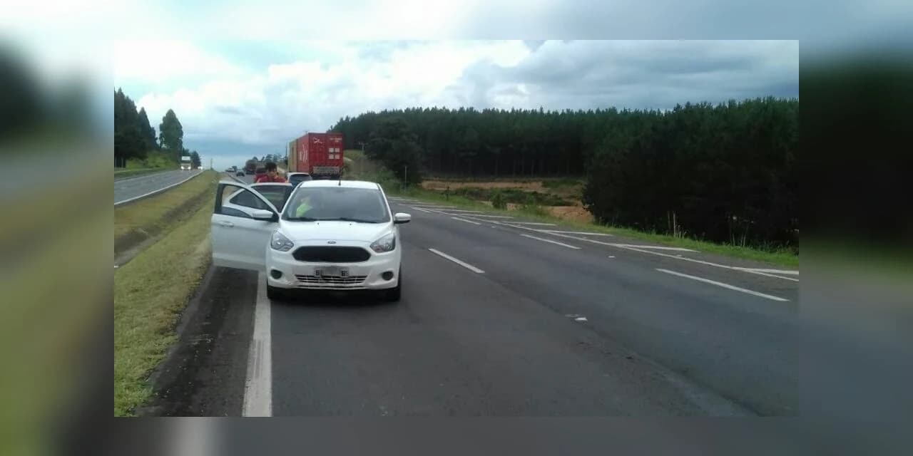 PRF registra tentativa de assalto à carro-forte na BR-277, próximo a Witmarsum