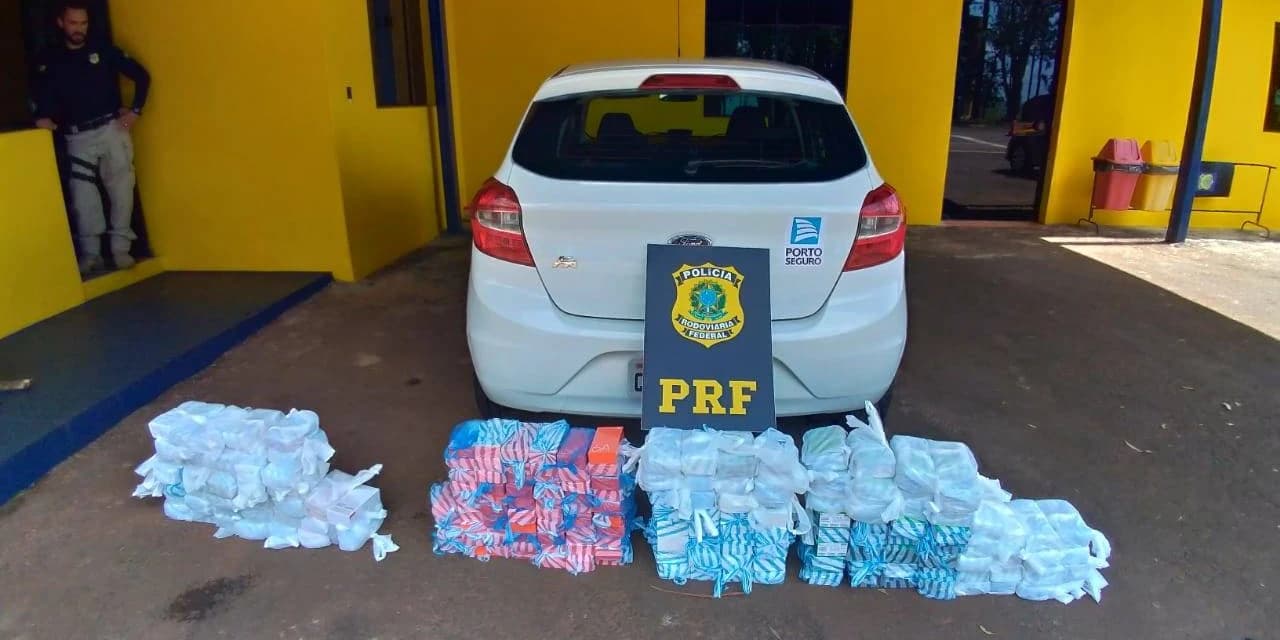 PRF apreende 187 celulares do Paraguai; mercadoria é avaliada em R$ 100 mil