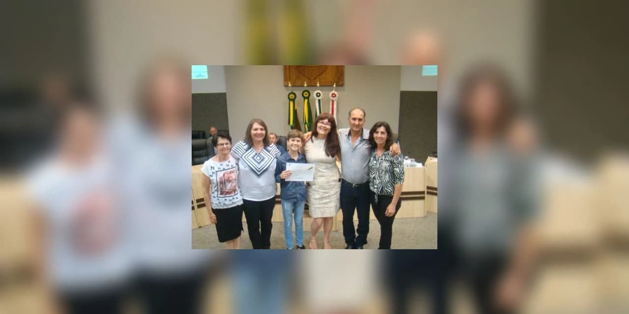 Aluno recebe moção da câmara de Prudentópolis por projeto de preservação que ganhou destaque nacional